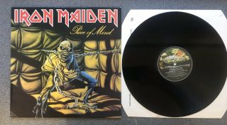 Iron Maiden Lp Piece Of Mind Orig Uk A - 1u B - 1u Ex Vinyl