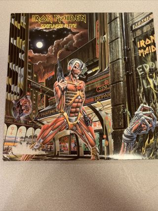 Iron Maiden - Somewhere In Time Vinyl Lp - Capitol Vg,  1st Press Rare