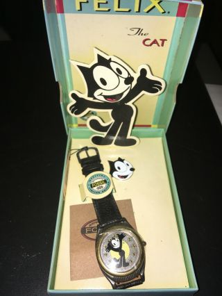 Felix the Cat Fossil Watch Vintage Complete 2