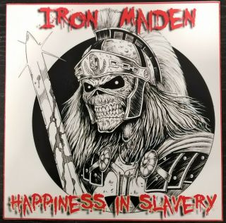 Iron Maiden Happiness In Slavery 7 " Ltd 100 Green Vinyl Rare 1985 Last Show