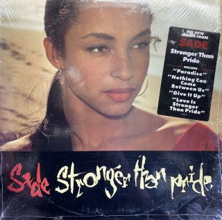 Sade Stronger Than Pride Lp Epic E44210 In Shrink 1st Pressing W/ Hype Vg,