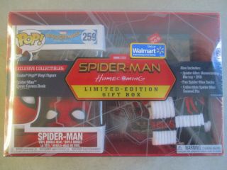Funko Pop Spider - Man: Homecoming Limited Edition Gift Box Set Walmart Exclusive