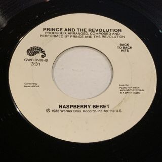 45rpm Prince Purple Rain / Raspberry Beret Back to the Hits EX PAISLEY PARK 2