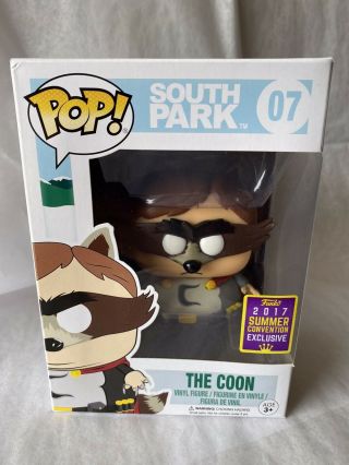 Funko Pop The Coon Cartman Southpark 07 Sdcc Exclusive 2017 Shared
