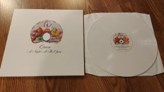 Queen A Night At The Opera White Colored Vinyl 2015 Lp Complete Studio Nm