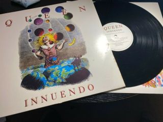 Queen - Innuendo (parlophone Uk 1st Press Lp 1991) Freddie Mercury.  Ex Audio