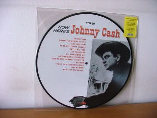 Johnny Cash Now Here’s Johnny Italy Picture Disc Lp 2002 (get Back Get7505 P)