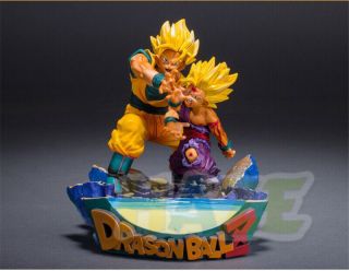Dragon Ball Son Goku & Son Gohan Kamehameha Pvc Action Figure Statue 17cm