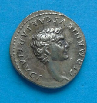 Nero Claudius Drusus Ar Denarius,  Rome,  Silver Ancient Roman Rare Germanicus