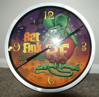 Vintage Rat Fink By Ed " Big Daddy " Roth Wall Clock