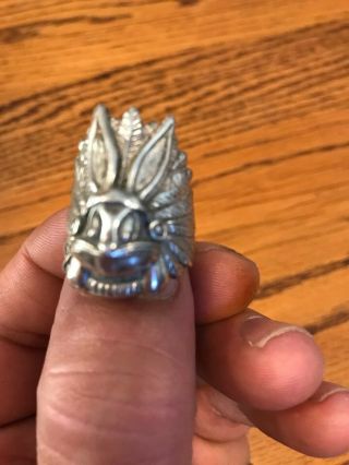 Bugs Bunny Sterling Silver Ring Size Warner Brothers 1993 21 Grams
