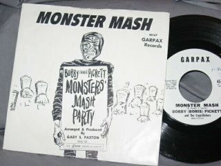 Bobby " Borris " Pickett - Monster Mash 45 - 1962 - With Picture Sleeve