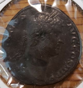 Scarce Hadrian 117 - 138 A.  D.  Sestertius Rome R.  I.  C.  - 802 (felicity)
