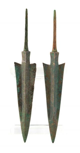 Sc Ancient Near East Bronze Javelins / Spear Point,  2nd Mill Bc