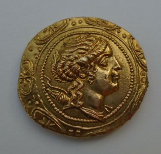 Amphipolis Macedon Electrum Tetradrachm Gold Ancient Greek Coin