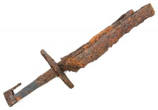 Ancient Rare Authentic Viking Scythian Khazar Iron Battle Sword 6 - 8th AD 2