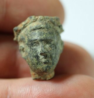 Zurqieh - As17996 - Ancient Roman Bronze Head Of A Youth.  100 - 300 A.  D