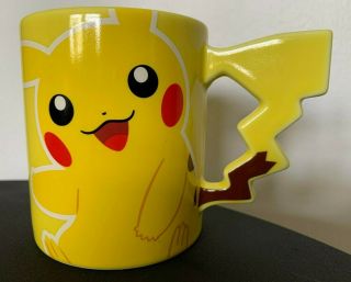 Rare Pokemon Cafe Ceramic Pikachu Mug Limited Edition Made In Japan