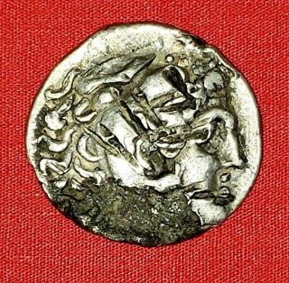 {ancient Greece/ Alexander The Great/ Rare Ancient Forgery Silver Over Bronze }