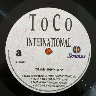 Twenty 4 Seven ‎– The Mixes LP Colombian Press 1995 ToCo International 3