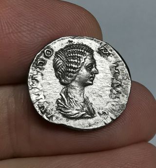 Rare Ancient Roman Imperial Julia Domna 193 - 196 Ad Silver Denarius Coin Xf