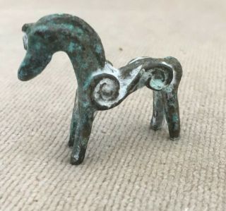 Circa 100bc - 100ad British Found Ancient Celtic Bronze Horse Figure