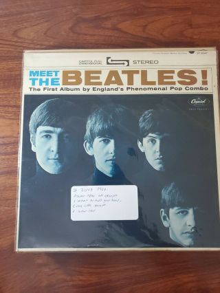 Meet The Beatles By The Beatles (vinyl Lp,  1964 Capitol Records) Generic Sleeve