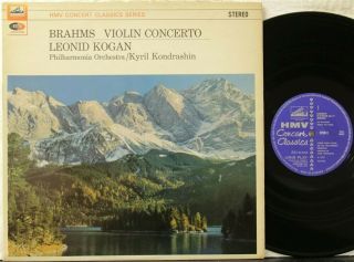 Emi Sxlp 30063 Kogan,  Brahms Violin Concerto Kondrashin,  Philharmonia = Sax 2307