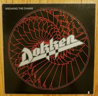 Dokken " Breaking The Chains " Vinyl Lp - 1983 Elektra 60290 - 1 Orig Ex