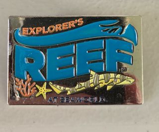 Rare SeaWorld Sea World Explorer’s Reef Amusement Park Pin large sweet 2