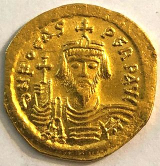 Phocas.  602 - 610.  Gold Solidus