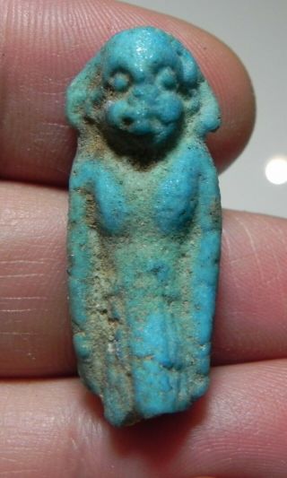 Zurqieh - As12389 - Ancient Egypt,  Faience Upper Part Of An Overseer 600 B.  C