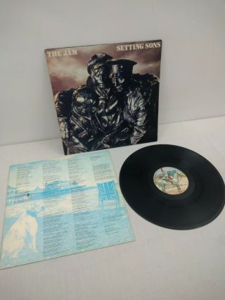 The Jam " Setting Sons " 1979 Uk Vinyl Lp (a1 / B3) Embossed Sleeve