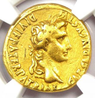 Ancient Roman Augustus Av Aureus Gold Coin (27 Bc - 14 Ad) - Certified Ngc Vf