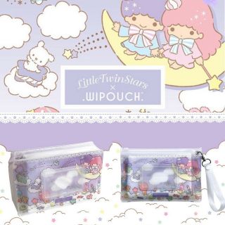 Sanrio Little Twin Stars Wipouch Refillable Baby Wipes Holder Pouch Trinket