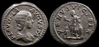 Choice Collectible Roman Coin,  Plautilla,  Wife Of Caracalla,  Ar Denarius,