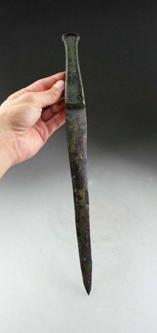 Sc Large Ancient Luristan Bronze Dagger,  1200 - 1000 Bc