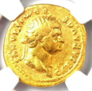 Roman Domitian Gold Av Aureus Coin 81 - 96 Ad - Certified Ngc Vf (very Fine)