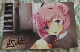 Anime Expo 2019 Autographed Doki Doki Literature Club Natsuki Postcard Lastone