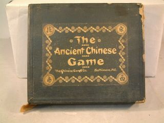 Rare Brass Tile Mahjong Set " The Ancient Chinese Game " By The Chinese Game Co.