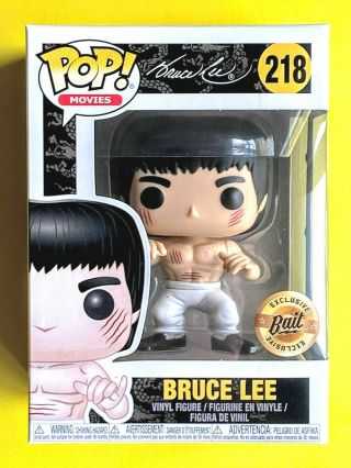 Funko Pop Movies Enter The Dragon " Bruce Lee " In White Pants 218,  Sf Bait Excl