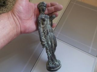 Large Circa 200 - 300 Ad Ancient Roman Bronze Figurine Of A Senatorial Figure