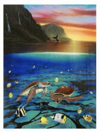 Wyland " Ancient Mariner " Signed Limited Edition Giclee On Canvas;