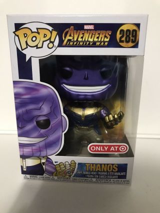 Funko Pop Avengers Infinity War Thanos Metallic Target Exclusive 289