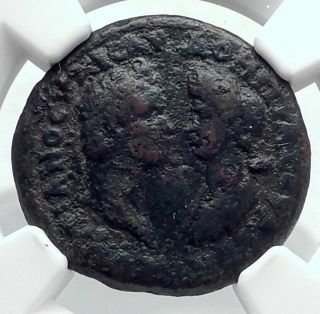 Domitian & Domitia Authentic Ancient Ephesus Ionia Ancient Roman Coin Ngc I80643