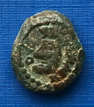 Ancient Celtic Uncertain Bronze Coin 1st Century Bc - E257