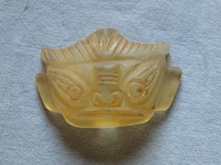 Ancient Andara Carving Monatomic Prima Matra Glass Artifact Ancestor Mask Face