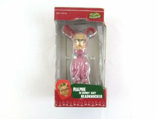 A Christmas Story Ralphie In Bunny Suit Headknocker Bobblehead Figure Pink