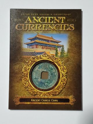 2017 Upper Deck Goodwin Champions Ancient Currencies Ancient Chinese Coin Cr - 1