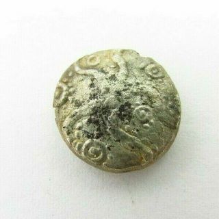 Hammered Ancient Celtic Silver Quarter Stater Durotriges Circa 100 Bc (837)